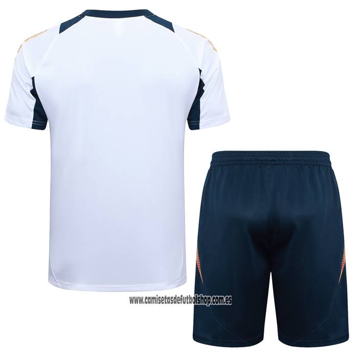 Chandal del Real Madrid 24-25 Manga Corta Blanco - Pantalon Corto